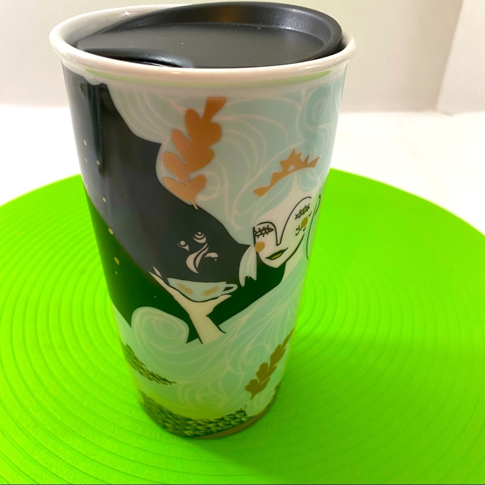 Starbucks 2018 holiday mermaid double wall travel tumbler 12oz.